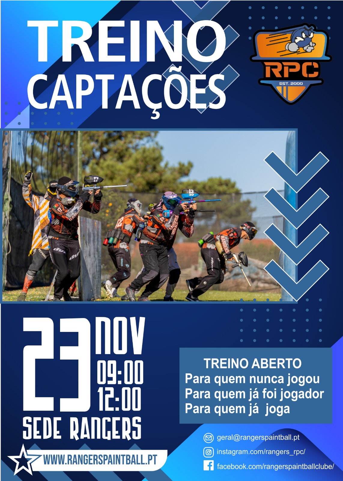 Treino de Captações